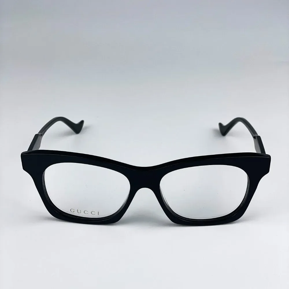 Gucci GG1299O 001 Eyeglasses Black Square Women